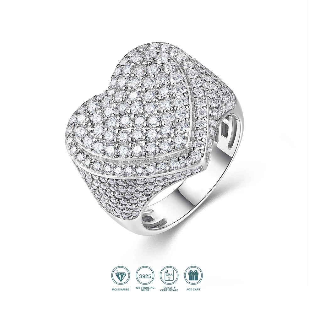 1pc Sparkling Moissanite Ring, 18K Gold Plated, Perfect for Wedding Gift, With GRA Certificate