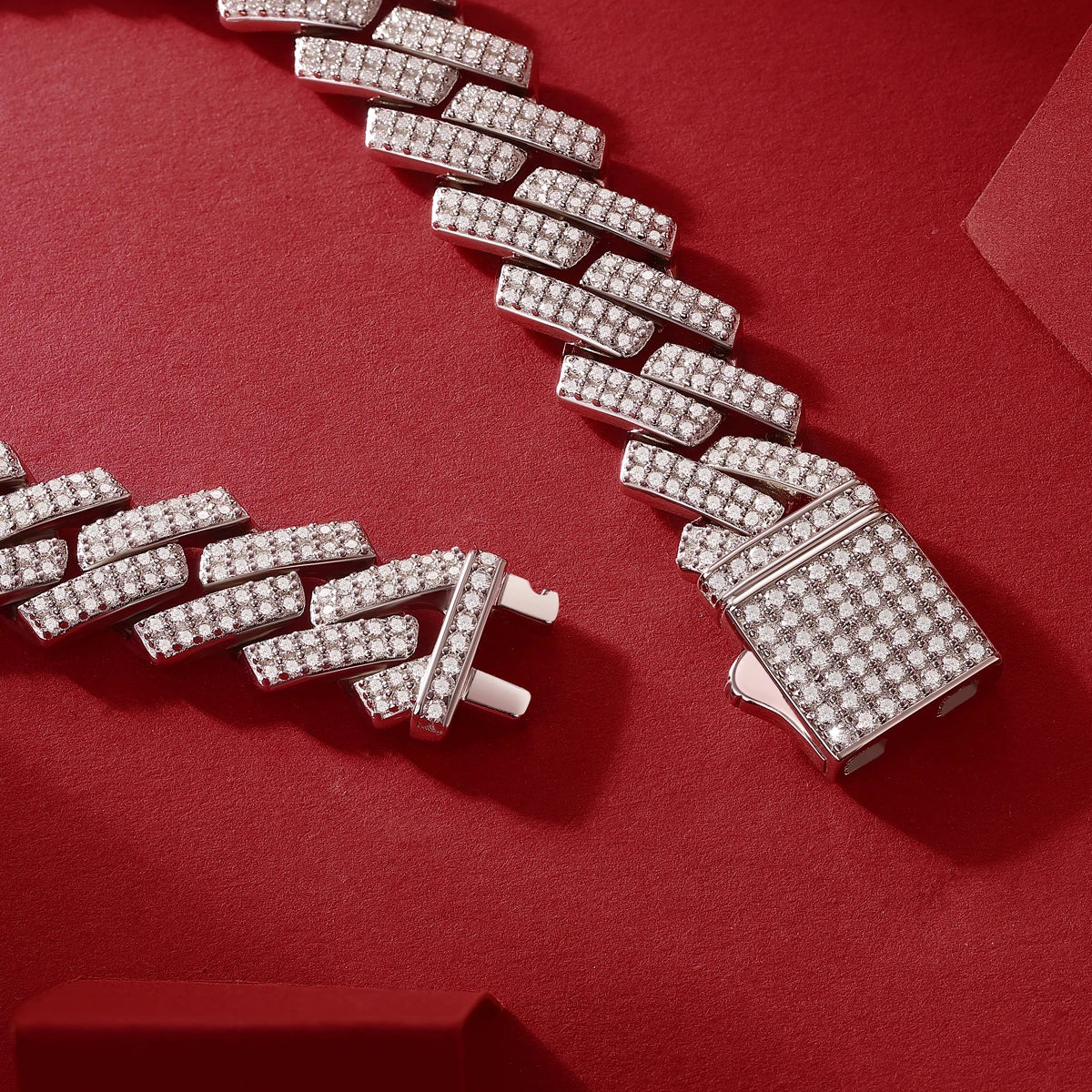 10/14mm Full Moissanite 2 Row Cuban Bracelet S925 Sterling Silver Luxury Diamonds Cuban Pendant 2024 Hip Hop Pop Chic