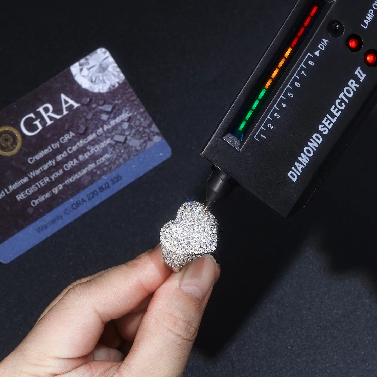 1pc Sparkling Moissanite Ring, 18K Gold Plated, Perfect for Wedding Gift, With GRA Certificate