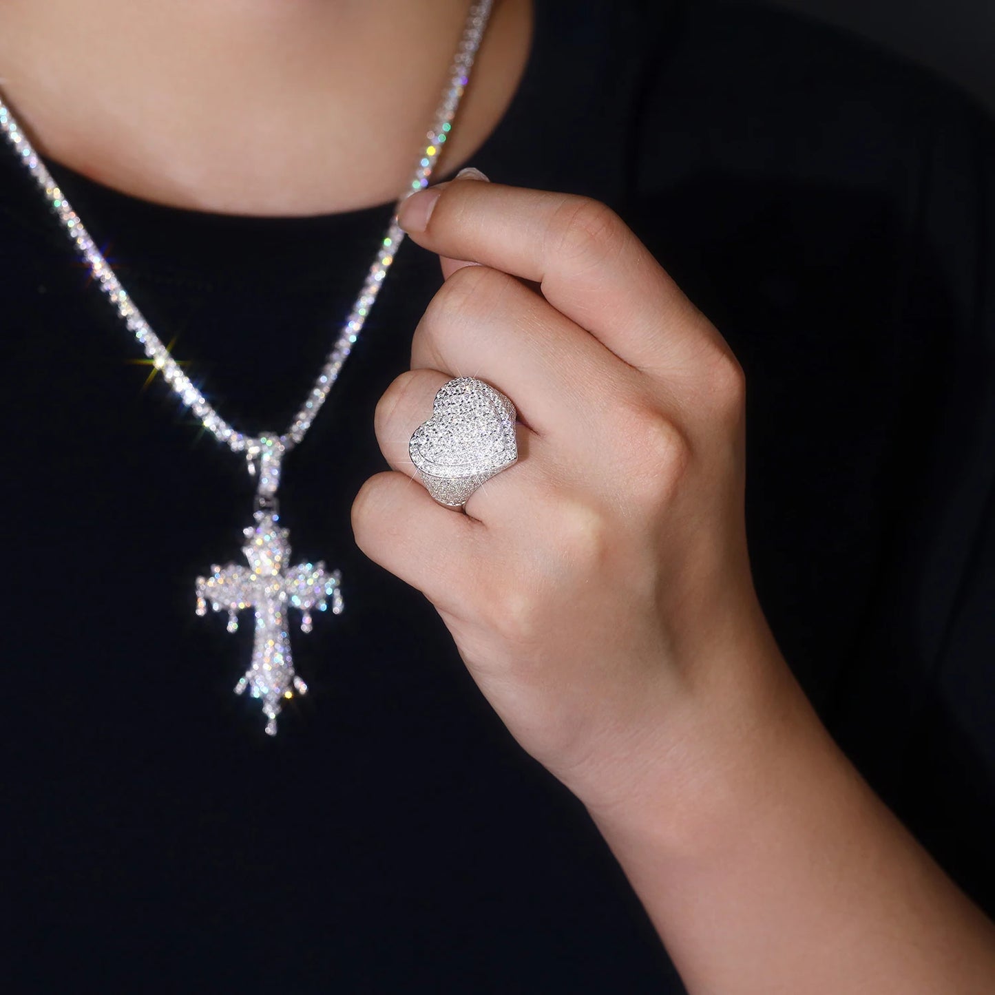 1pc Sparkling Moissanite Ring, 18K Gold Plated, Perfect for Wedding Gift, With GRA Certificate